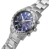 Guess Altitude Chronograph Blue Dial Silver Steel Strap Watch for Men - GW0329G1 Authentic Buy Shop Now
