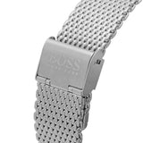 Hugo Boss Admiral Black Dial Silver Mesh Bracelet Watch for Men - 1513904 Authentic Buy Shop Now