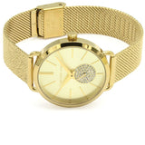 Michael Kors Portia Gold Dial Gold Mesh Bracelet Watch for Women - MK3844 Authentic Buy Shop Now