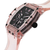 Guess Sporting Black Dial Pink Rubber Strap Watch for Men - GW0032G1 Authentic Buy Shop Now