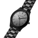 Michael Kors Slim Runway Black Dial Black Steel Strap Watch for Men - MK8507 Authentic Buy Shop Now