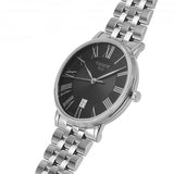 Tissot Carson Premium Black Dial Silver Steel Strap Watch For Men - T122.410.11.053.00 Authentic Buy Shop Now