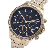 Hugo Boss Hera Blue Dial Gold Steel Strap Watch for Women - 1502566 Authentic Buy Shop Now
