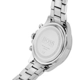 Hugo Boss Novia Chronograph Silver Dial Silver Steel Strap Watch for Women - 1502616 Authentic Buy Shop Now