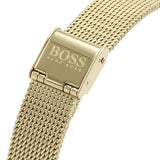Hugo Boss Flawless White Dial Gold Mesh Bracelet Watch for Women - 1502552 Authentic Buy Shop Now