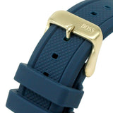 Hugo Boss Globetrotter Blue Dial Blue Silicone Strap Watch for Men - 1513822 Authentic Buy Shop Now