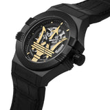 Maserati Potenza Automatic Black Dial Black Leather Strap Watch For Men - R8821108036 Authentic Buy Shop Now