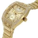 Guess Phoenix Multifunction Crystals Gold Dial Gold Steel Strap Watch For Men - GW0094G2 Authentic Buy Shop Now
