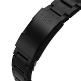 Fossil Bronson Chronograph Black Dial Black Steel Strap Watch for Men - FS5712 Authentic Buy Shop Now