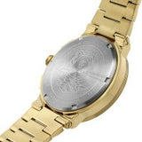 Versace Greca Chronograph Black Dial Gold Steel Strap Watch For Men - VEZ900421 Authentic Buy Shop Now