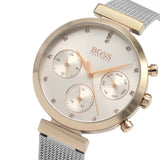 Hugo Boss Flawless Silver Dial Silver Mesh Bracelet Watch for Women -1502551 Authentic Buy Shop Now