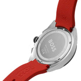Hugo Boss Volane Black Dial Red Rubber Strap Watch for Men - 1513959 Authentic Buy Shop Now