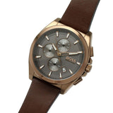 Hugo Boss Grandmaster Grey Dial Brown Leather Strap Watch for Men - 1513882 Authentic Buy Shop Now