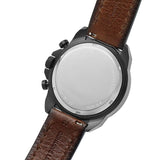 Fossil Bronson Chronograph Black Dial Brown Leather Strap Watch for Men - FS5856 Authentic Buy Shop Now
