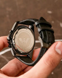 Emporio Armani Giovanni Chronograph Black Dial Black Rubber Strap Watch For Men - AR11028 Authentic Buy Shop Now