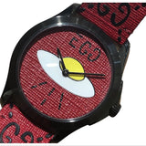 Gucci G Timeless Ghost Red Dial Red Leather Strap Watch For Men - YA1264023 Authentic Buy Shop Now