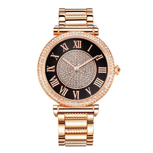 Michael Kors Catlin Black Dial Rose Gold Steel Strap Watch for Women - MK3339 Authentic Buy Shop Now