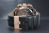 Diesel BAMF Chronograph Black Dial Black Leather Strap Watch For Men - DZ7346 Authentic Buy Shop Now