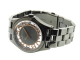 Marc Jacobs Henry Skeleton Black Dial Black Steel Strap Watch for Women - MBM3254 Authentic Buy Shop Now
