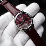 Tissot Carson Premium Lady Maroon Dial Maroon Leather Strap Watch For Women - T122.210.16.373.00 Authentic Buy Shop Now