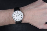 Tissot Everytime Medium White Dial Black Leather Strap Watch For Men - T109.410.16.033.01 Authentic Buy Shop Now