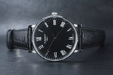 Tissot Everytime Medium Black Dial Black Leather Strap Watch For Men - T109.410.16.053.00 Authentic Buy Shop Now