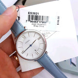 Fossil Jacqueline White Dial Light Blue Leather Strap Watch for Women - ES3821 Authentic Buy Shop Now