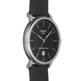 Tissot Carson Premium Powermatic 80 Black Dial Black Leather Strap Watch For Men - T122.407.16.051.00 Authentic Buy Shop Now