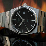 Tissot PRX Quartz Black Dial Silver Steel Strap Watch For Men - T137.410.11.051.00 Authentic Buy Shop Now