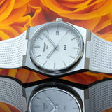 Tissot PRX 40 White Dial White Rubber Strap Watch For Men - T137.410.17.011.00 Authentic Buy Shop Now