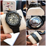 Fossil Bronson Automatic Skeleton Black Dial Grey Steel Strap Watch for Men - ME3255 Authentic Buy Shop Now