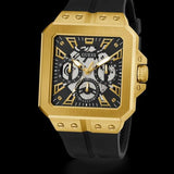 Guess Leo Multifunction Black Dial Black Silicone Strap Watch For Men - GW0637G2 Authentic Buy Shop Now
