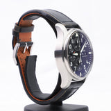 IWC Pilot's Watch Chronograph Black Dial Black Leather Strap Watch for Men - IW377709 Authentic Buy Shop Now