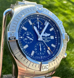 Breitling Avenger Chronograph 45mm Blue Dial Silver Steel Strap Watch for Men - A13317101C1A1 Authentic Buy Shop Now