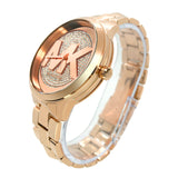 Michael Kors Runway Mercer Quartz Rose Gold Dial Rose Gold Steel Strap Watch For Women - MK6736 Authentic Buy Shop Now