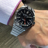 Breitling Chronomat GMT 40 Automatic Black Dial Silver Steel Strap Watch for Men - A32398101B1A1 Authentic Buy Shop Now