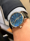 IWC Portofino Automatic Blue Dial Black Leather Strap Watch for Men - IW356523 Authentic Buy Shop Now