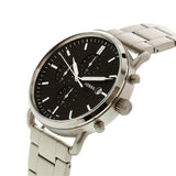 Fossil The Commuter Black Dial Silver Steel Strap Watch for Men - FS5399 Authentic Buy Shop Now