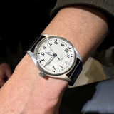 IWC Pilot's Watch Mark XVIII White Dial Black Leather Strap Watch for Men - IW327002 Authentic Buy Shop Now
