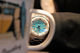 Breitling Superocean Automatic 36 Turquoise Dial Silver Steel Strap Watch for Men - A17377211C1A1 Authentic Buy Shop Now