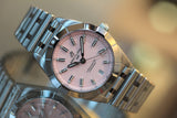 Breitling Chronomat 32 Diamonds Pink Dial Silver Steel Strap Watch for Women - A77310101K1A1 Authentic Buy Shop Now