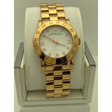 Marc Jacobs Amy White Dial Gold Steel Strap Watch for Women - MBM3182 Authentic Buy Shop Now