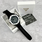 Guess Formula Chronograph Black Dial Black Silicone Strap Watch For Men - GW0579G1 Authentic Buy Shop Now