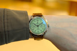 Breitling Premier B09 Chronograph 40 Green Dial Brown Leather Strap Watch for Men - AB0930D31L1P1 Authentic Buy Shop Now