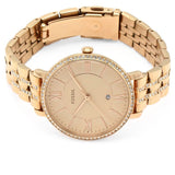 Fossil Jacqueline Rose Gold Dial Rose Gold Steel Strap Watch for Women - ES3546 Authentic Buy Shop Now