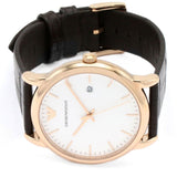 Emporio Armani Luigi White Dial Brown Leather Strap Watch For Men - AR2502 Authentic Buy Shop Now