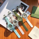 Gucci Dive Automatic White Dial White Rubber Strap Unisex Watch - YA136342 Authentic Buy Shop Now