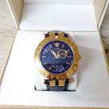 Versace Race GMT Blue Dial Blue Leather Strap Watch For Men - 29G70D282 Authentic Buy Shop Now