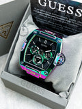 Guess Phoenix Multifunction Black Dial Black Rubber Strap Watch for Men - GW0202G5 Authentic Buy Shop Now