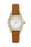 Marc Jacobs Mini Blade White Dial Brown Leather Strap Watch for Women - MBM1219 Authentic Buy Shop Now